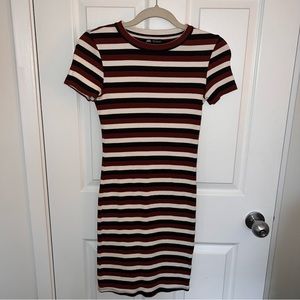 Zara Striped T-Shirt Dress (US S)